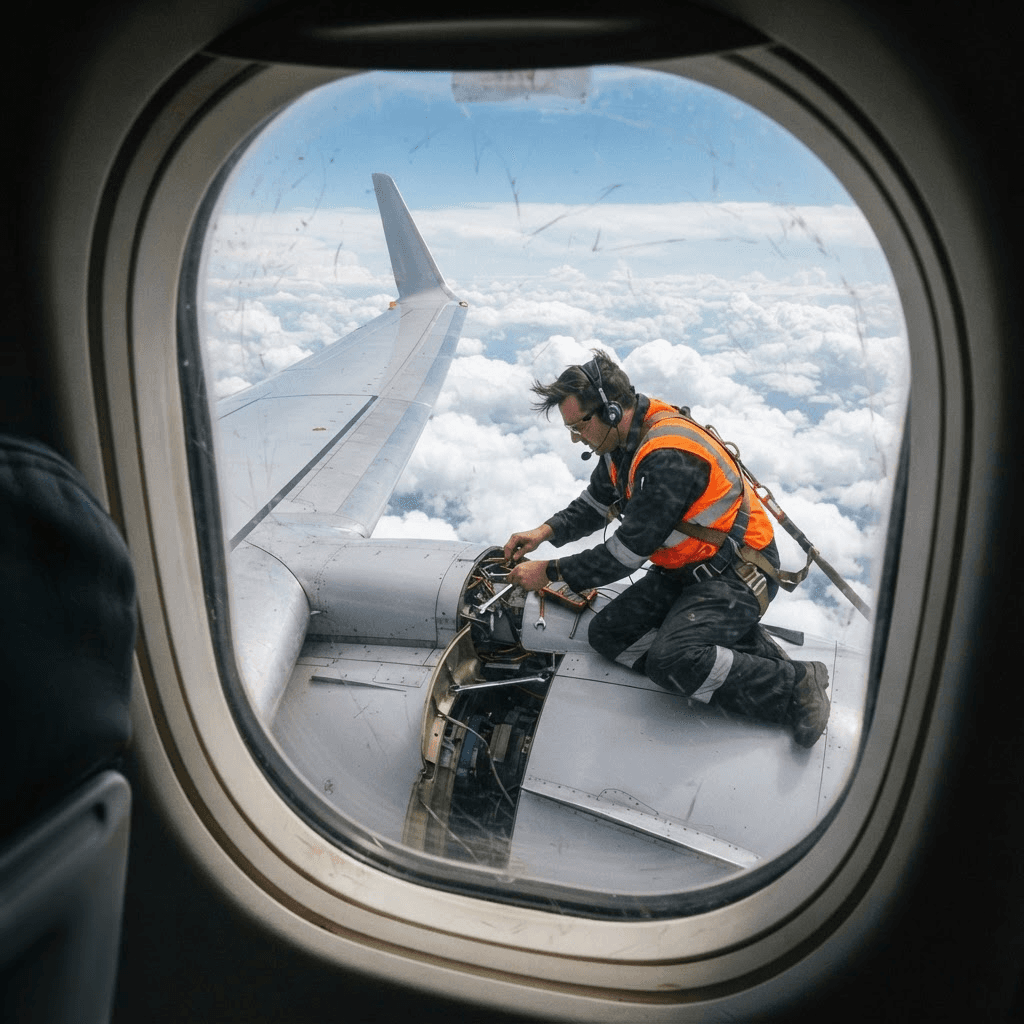 The plane-in-flight problem.