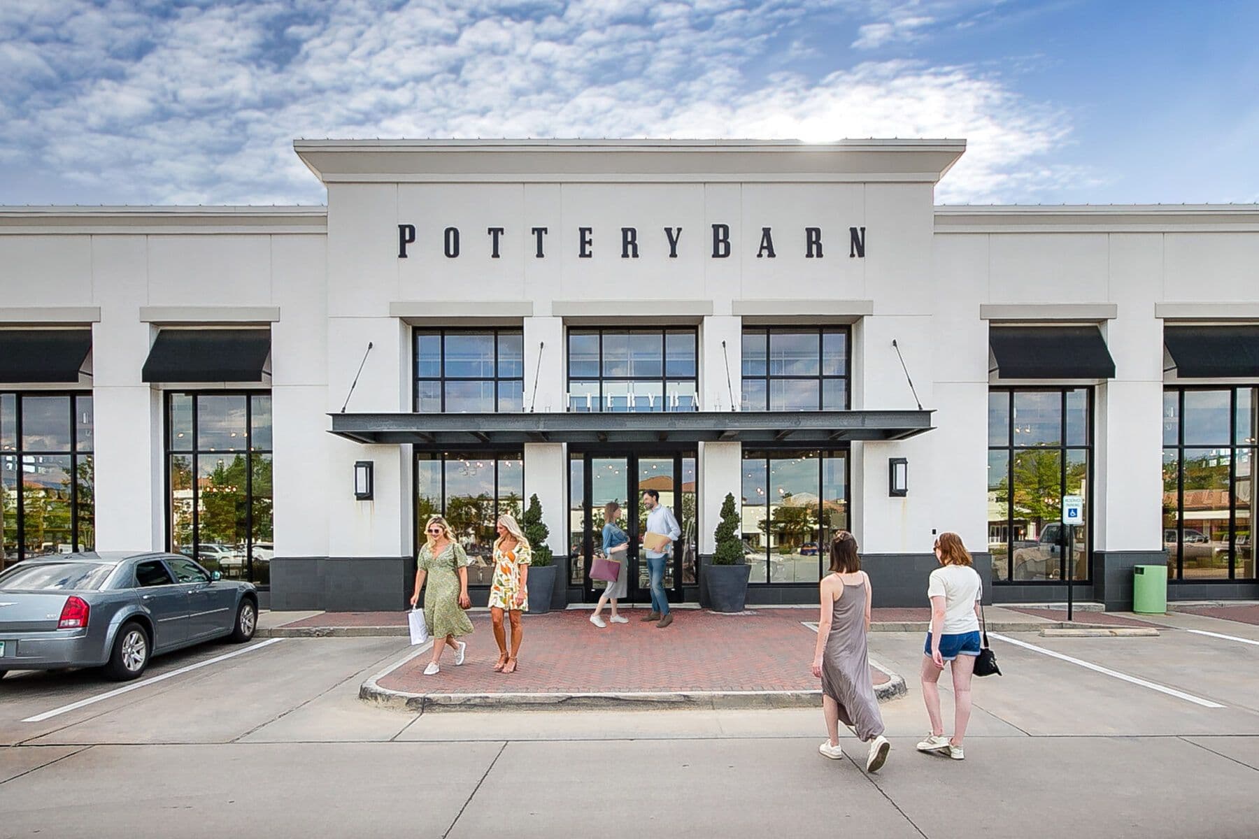 External view of a Pottery Barn retail store in the USA